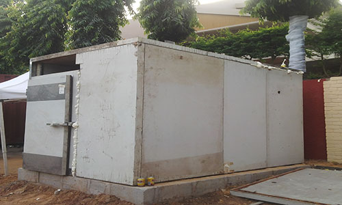 Panel cold store building